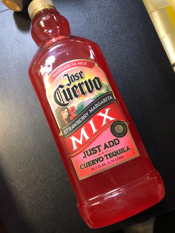 Photo 1 of Jose Cuervo Margarita Mix, Strawberry - 59.2 fl oz expired 