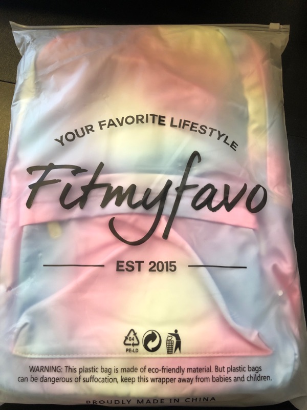 Photo 1 of fitmyfavo Backpack for Girls Elementary Middle School Bookbag Travel Daypacks for Teens Students Durable Laptop Bags
 tie dye 