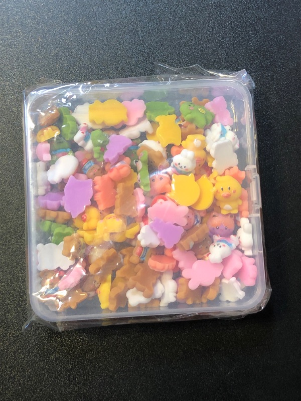 Photo 1 of 3d charms for slime and or nail art frogs , chicks , rabbits etc 