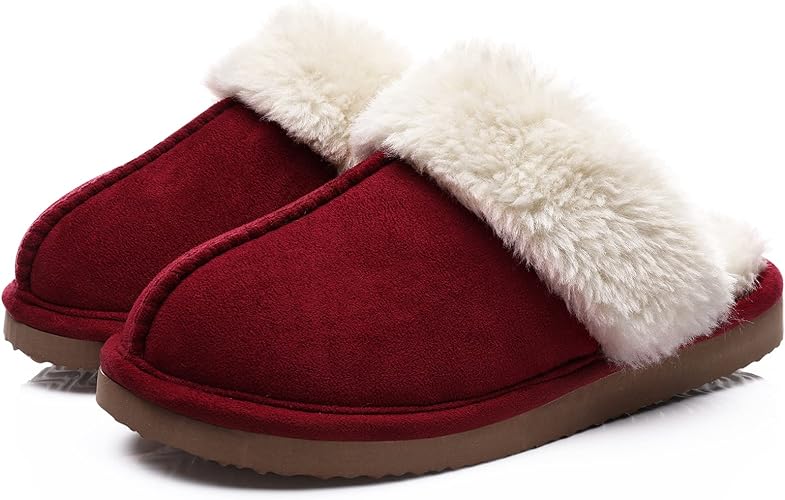 Photo 1 of Litfun Women's Fuzzy Memory Foam Slippers Fluffy Winter House Shoes Indoor and Outdoor
 small 