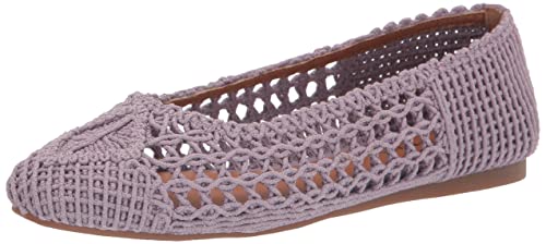 Photo 1 of Lucky Brand Women's Avelly Macrame Flat Ballet, Pansy, 9.5
