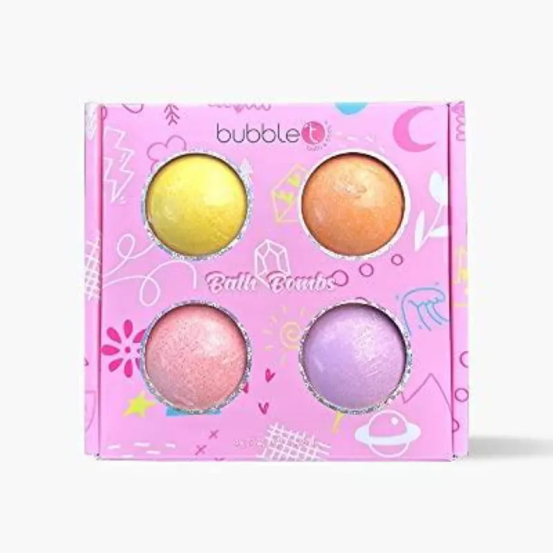 Photo 1 of Bubble T Cosmetics, Mixed Bath Fizzer Set, 4 x 150g
