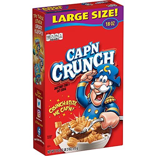 Photo 1 of CAP'N CRUNCH CEREAL ORIGINAL LARGE SIZE (4 PACK)
EXP MAY 13 2024 