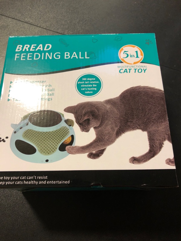Photo 1 of 5 in 1 Interactive Cat Toys for Indoor Cats, Whack a Mole Electronic Cat Teaser Toy with Ambush Feather, Catnip Ball, Massage Mat, Cat Toy Ball, Reward Feeding, Gift for Small Cats, Kitten