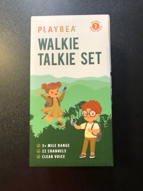 Photo 2 of Walkie Talkies for Kids - 22 Channels - 3 Miles Range Kids Walkie Talkie for Kids | Walkie Talkie Kids Toys for Kids | Girl Toys for Girls Toys | Boy Toys for Boys Toys | Kids Walkie Talkies 2 Pack Blue