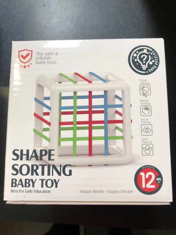 Photo 2 of TFS TOP · FANS Baby Toys 12-18 Months Shape Sorter: Montessori Learning Toys for 1+ Year Old Baby Activity Cube Sensory Blocks for Fine Motor Skills Developmental Birthday Toddler Boy Girl Age 1 2 3