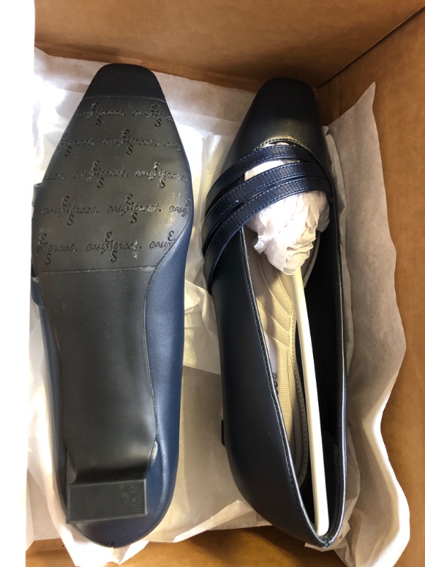 Photo 1 of Size 8.5 navy blue short heels 