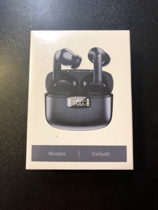 Photo 2 of Fommt Wireless Earbuds, Bluetooth 5.3 earphones, ENC Noise Cancelling, Bluetooth Earbuds With 40H Playtime,LED Power Display, Hi-Fi Stereo, Touch Control, IP7 Waterproof/Sweatproof Wireless Headphones