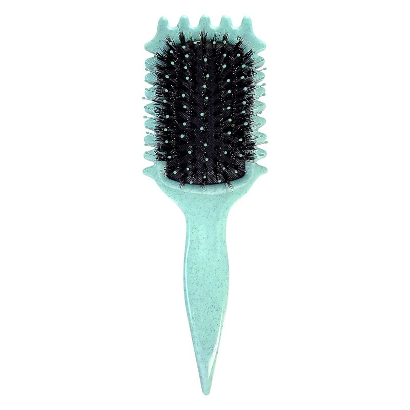 Photo 1 of Curl Defining Brush, Curly Hair Brush Curl Brush for Curly Hair, Curl with Prongs Define Styling Brush, Shaping and Defining Curls For Women Men Less Pulling and Curl Separation (Green)