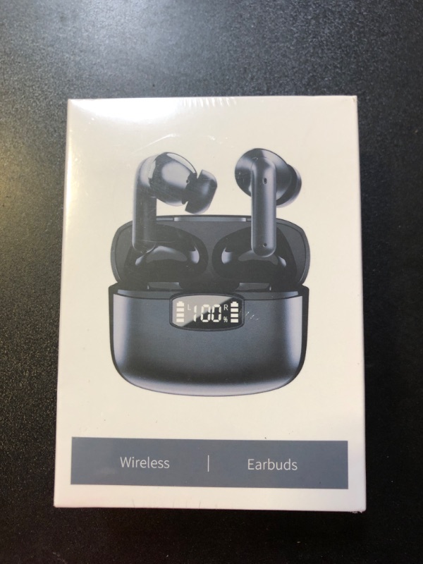 Photo 2 of Fommt Wireless Earbuds, Bluetooth 5.3 earphones, ENC Noise Cancelling, Bluetooth Earbuds With 40H Playtime LED Power Display, Hi-Fi Stereo, Touch Control, IP7 Waterproof/Sweatproof Wireless Headphones