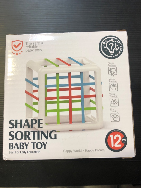 Photo 2 of TFS TOP · FANS Baby Toys 12-18 Months Shape Sorter: Montessori Learning Toys for 1+ Year Old Baby Activity Cube Sensory Blocks for Fine Motor Skills Developmental Birthday Toddler Boy Girl Age 1 2 3