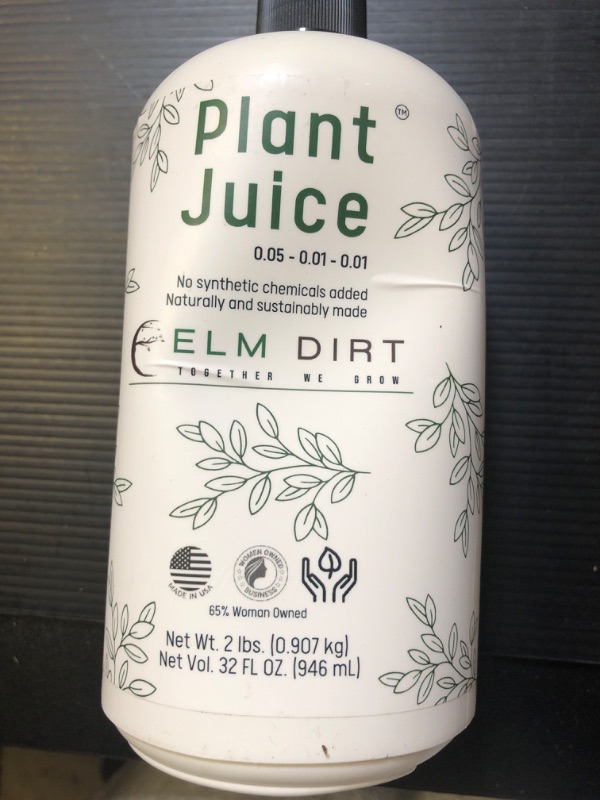 Photo 2 of Elm Dirt Plant Juice Organic Fertilizer for All Plants - Indoor or Outdoor (1 Bottle)