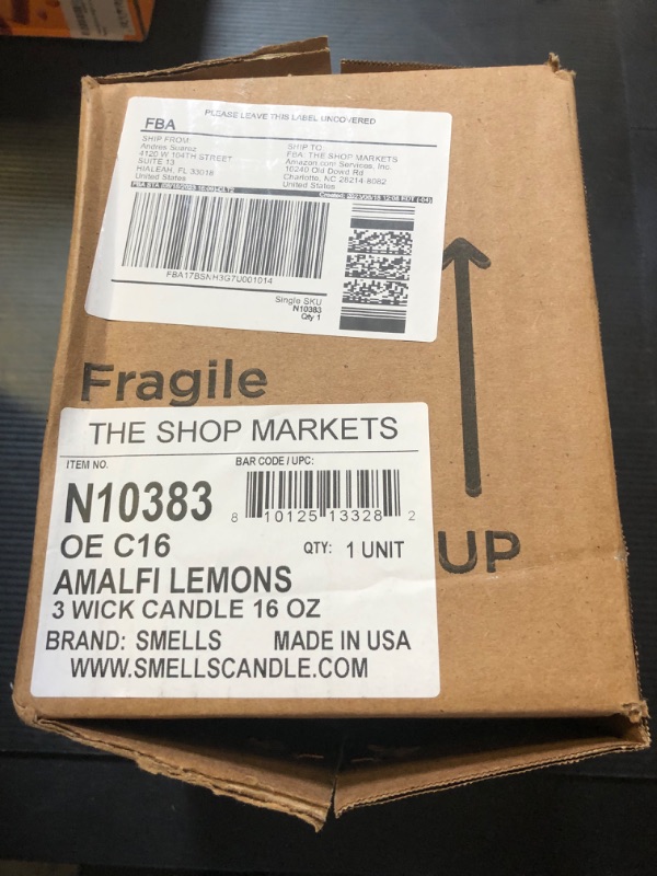 Photo 2 of Smells - Odor Eliminator - Premium Soy Wax Jar Scented Candle 12oz. and 16oz. - 100% Cotton Single Wick and 3-Wick - Fraganced Candles (Black Mahogany & Teak, 3-Wick 16oz (1-Pack)) 3-wick 16oz (1-PACK) Black Mahogany & Teak