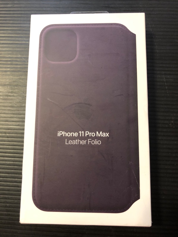 Photo 2 of iPhone 11 Pro Max Leather Folio - Aubergine