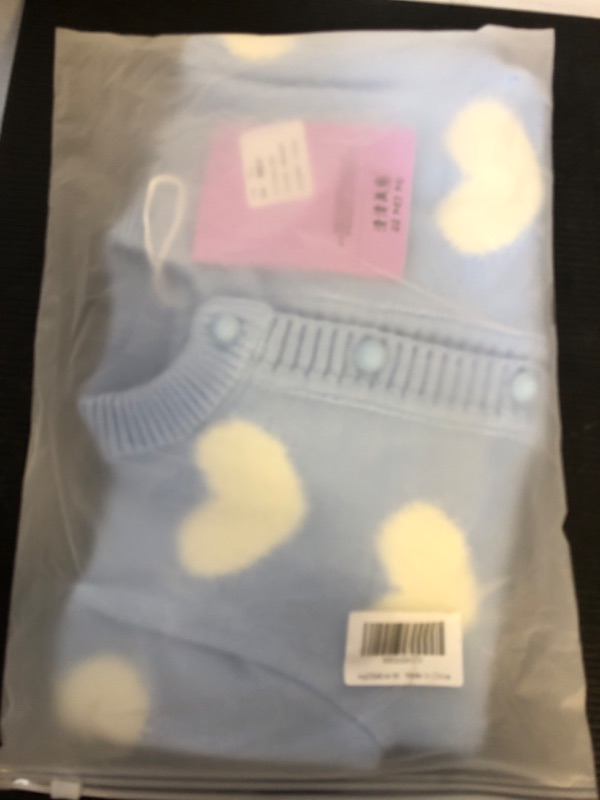 Photo 2 of Baby Girl Clothes Newborn Knit Cardigan Toddler Sweaters Winter Sweatshirt Coats 12-18 Months Blue