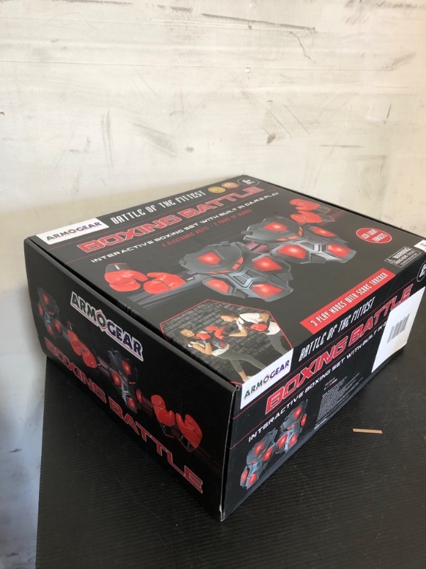 Photo 1 of ArmoGear Electronic Boxing Game | Boxing Toy for Teen Boys with 3 Play Modes | Ideal Toy Gift for Kids Boys & Girls, Ages 8 9 10 11 12 Years + | New & Improved 2 Pair Boxing Gloves