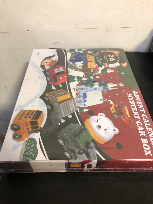 Photo 2 of PLIOPYIK Christmas Advent Calendar 2023 For Boys, Countdown Calendar For Kids,Xmas Gift Box,Blind Box For Boys, including:24 cars, trucks, excavators, construction vehicles and etc(Boy)