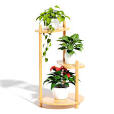 Photo 1 of Enisudo Plant Stand Indoor Outdoor for 3 Minute Assmble, 4 Tiers 6 Potted Plant Holder Table Plant Pot Stand for Multiple Plants for Corner Living Room Outdoor Garden with 150 LB