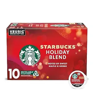 Photo 1 of exp date 05/2024--Starbucks Holiday Blend K-cups Coffee (Holiday Blend, 10 Count 