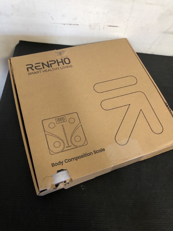 Photo 1 of RENPHO Smart Scale and Tape Measure, Digital Bluetooth Scale with Tape Measure for Body Measuring, Weight Loss, Muscle Gain, Gift, 400lbs, Inches/c 11"/280mm Scale and Tape Measure