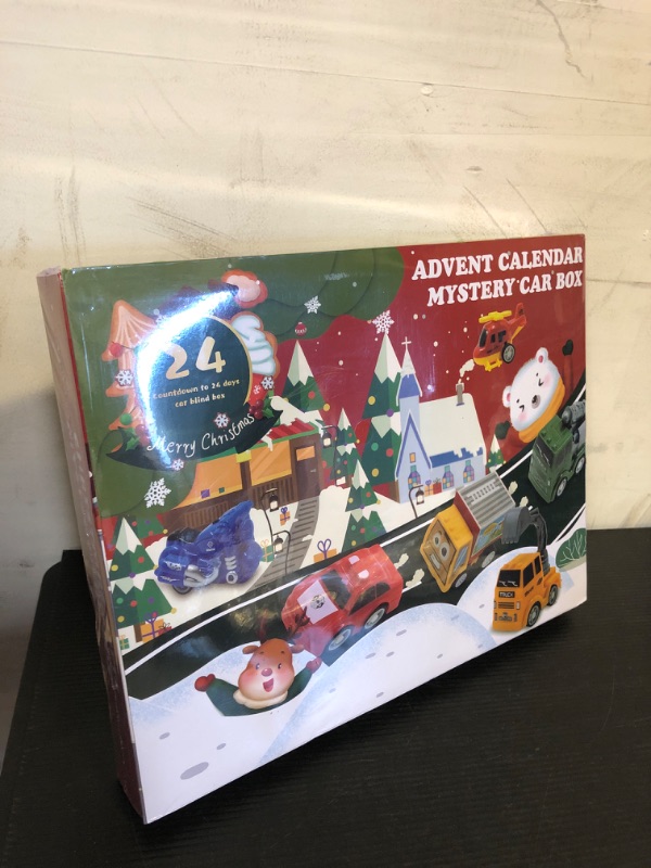 Photo 1 of PLIOPYIK Christmas Advent Calendar 2023 For Boys, Countdown Calendar For Kids,Xmas Gift Box,Blind Box For Boys, including:24 cars, trucks, excavators, construction vehicles and etc(Boy)
