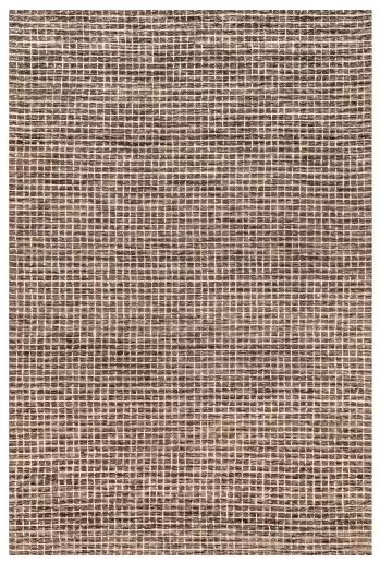 Photo 1 of Arvin Olano Melrose Checked Wool Brown 8 ft. x 10 ft. Casual Area Rug

