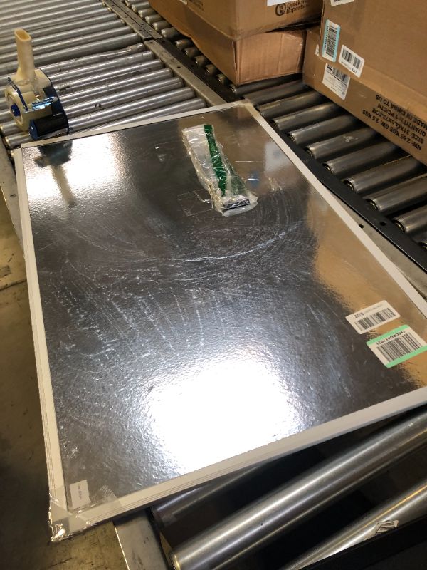 Photo 1 of VIZ-PRO Magnetic Dry Erase Board, 36 X 24 Inches, Silver Aluminium Frame