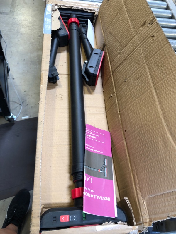 View 2 of LADER Pull Up Bar for Doorway, Strength Training Pull-Up Bars with No Screw, Chin Up Bar with Suppprt Frame,Level Mete, Max Load Bearing 1100LBS
