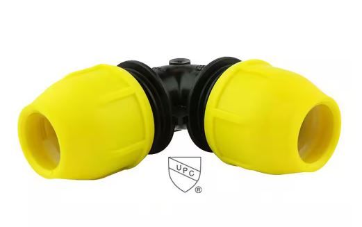 Photo 1 of 1 in. IPS DR 11 Underground Yellow Poly Gas Pipe 90-Degree Elbow
56
