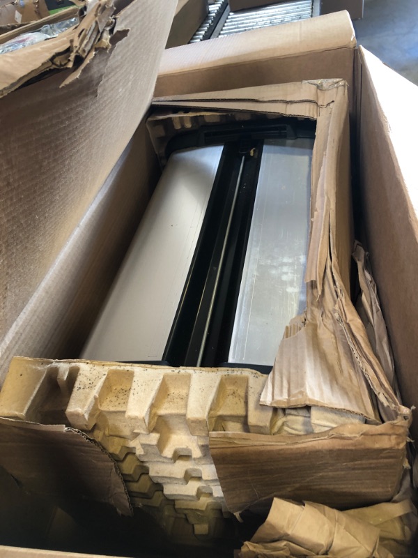 Photo 1 of Curver Deco Step-On Trash Can and Recycle Bin with Lid for Kitchen Waste, 13 Gallon, Silver, 13 gallons 13 gallon Deco 