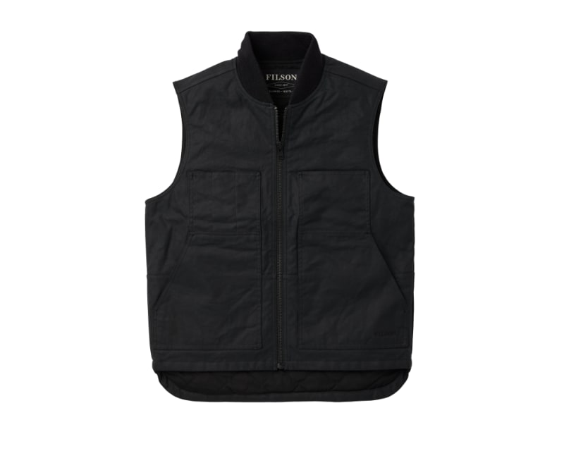 Photo 1 of Men's Tin Cloth Insulated Work Vest - Black - Large
