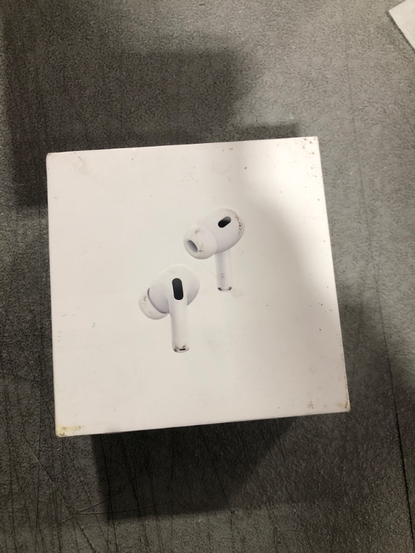 Photo 2 of Apple AirPods Pro (2nd Generation) Wireless Ear Buds with USB-C Charging, Up to 2X More Active Noise Cancelling Bluetooth Headphones, Transparency Mode, Adaptive Audio, Personalized Spatial Audio USB-C Without AppleCare+