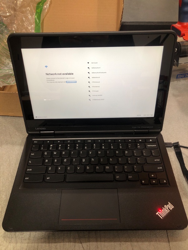 Photo 2 of Lenovo ThinkPad Yoga 11e Chromebook (4th Gen) 20HY 11.6" - Intel Celeron N3450 1.1GHz, 4GB RAM, 32GB SSD - Black