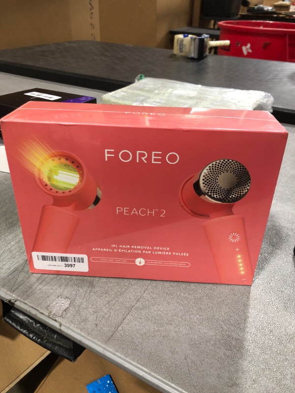 Photo 2 of FOREO PEACH 2 IPL Hair Removal Device - Easy Permanent Hair Removal - Laser Hair Removal For Body & Face - Fast - Painless Hair Removal - Skin Cooling & Silicone Shield - Customizable - App-connected