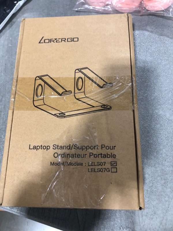 Photo 2 of LORYERGO Laptop Stand for Desk, Laptop Riser Computer Stand for Laptop, Ergonomic Laptop Stand Desk Holder Elevator Compatible with Most 10 to 15.6 Inches Laptops, Silver
