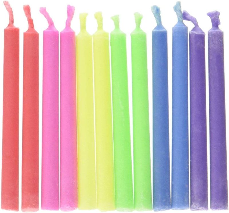 Photo 1 of Colorflame Birthday Candles with Colored Flames - Birthday, Party, Cake Decor - 12 Candles Per Box