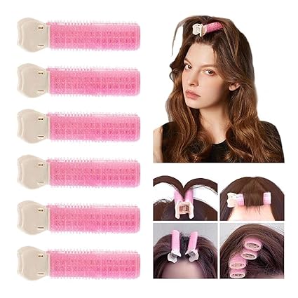 Photo 1 of 8 Pcs Hair Root Clips?Volumizing Hair Clips?volume clips for roots, Fluffy Hair Volumizer Clips,instant hair volumizing clips for women?DIY Hair Styling Tool (Pink)