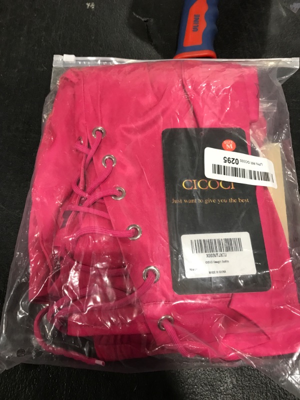 Photo 1 of CICOCI Adult Cowgirl Costume Outfits For Girls 70s Disco 80s Outfit Women Movie Halloween Costume Cosplay Medium Cowgirl Costume