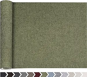 Photo 1 of KING MOUNTAIN Fine Linen Repair Patches, Self-Adhesive Linen Fabric Patches, 12X40 inch Extra Size, Multi Color, Can be Used for Linen Sofa Repair and Linen Clothes Repair(12" x 40",Grass Green)