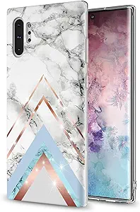 Photo 1 of Phone CASE for Samsung Galaxy Note 10 Plus/Pro/5G/10+, Slim Cute Scratch Resistant TPU Airbag Girls Women Shockproof Anti-Drop Protective Cover White Triangle Design