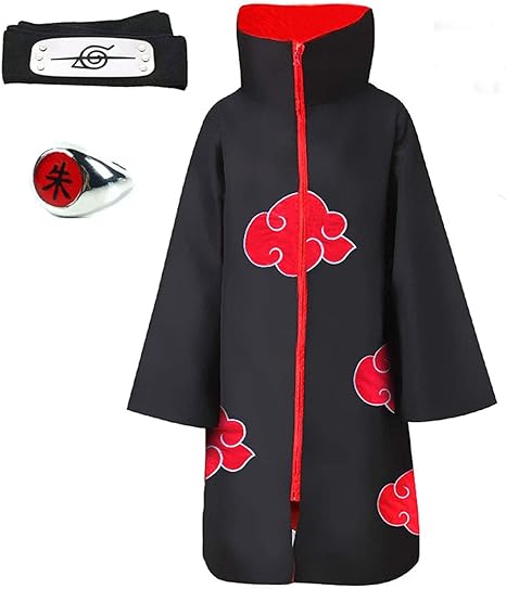 Photo 1 of believer 4XL Cloak Halloween Cosplay Costume Uniform with Headband and Ring,Black Cloak Anime Cosplay