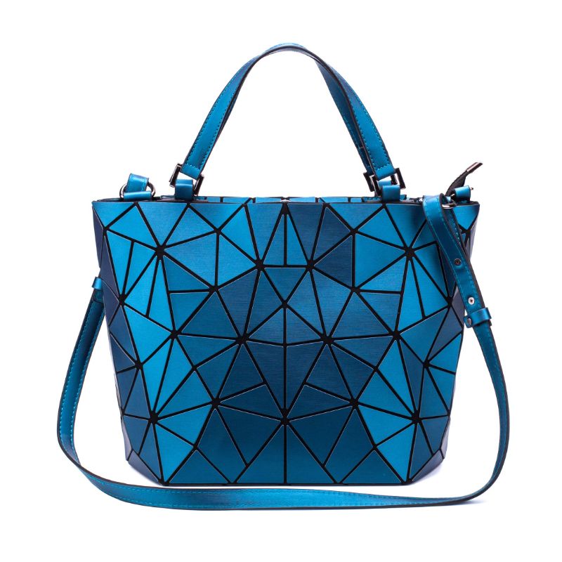 Photo 1 of Geometric Luminous Purses and Handbags Holographic Reflective Crossbody Bag Wallet Flash Rainbow Tote