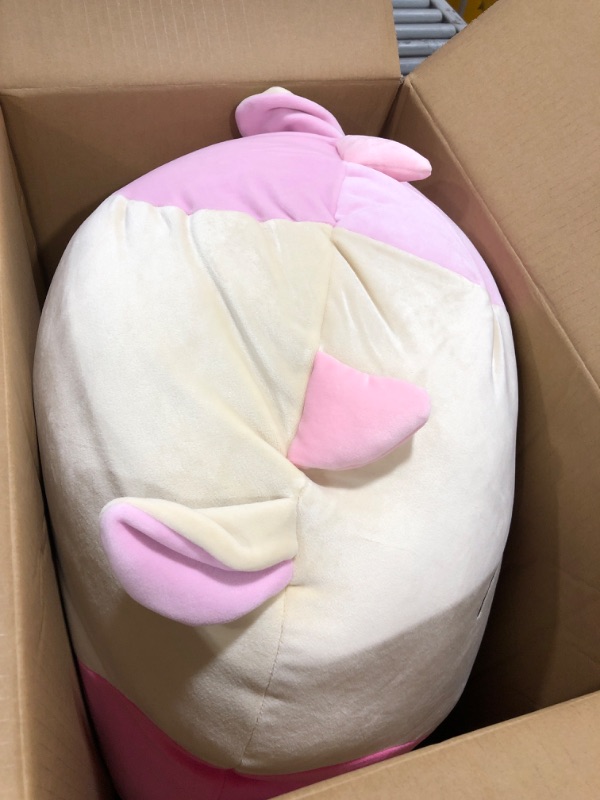 Photo 2 of Squishmallows Original 20-Inch Caedyn Cream Cow with Pink Spots - Official Jazwares Jumbo Plush