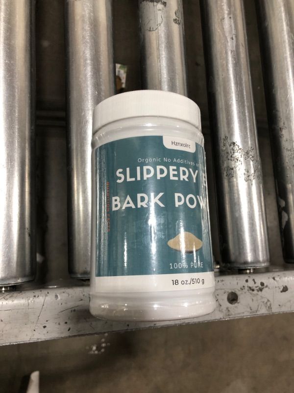 Photo 1 of 18 oz Organic Slippery Elm Powder, Organic Slippery Elm Bark Powder, 100% Pure & Natural, Food-Grade, Helps Soothe The Throat and Coughing, Vegan, Pet Friendly/