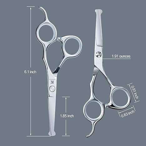 Photo 1 of 6.1 inch Kids Hair Cutting Scissors Safety Rounded Tips Haircut Scissors, K KaCaKaCa Professional Safe Hair Cutting Shears for Baby