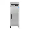 Photo 1 of 27 in. 23 cu. ft. Auto/Cycle Defrost Upright Freezer Energy Star in Stainless Steel
