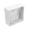 Photo 1 of 2-Gang 1.89 in. Box Depth Surface Mount Back Box, White
