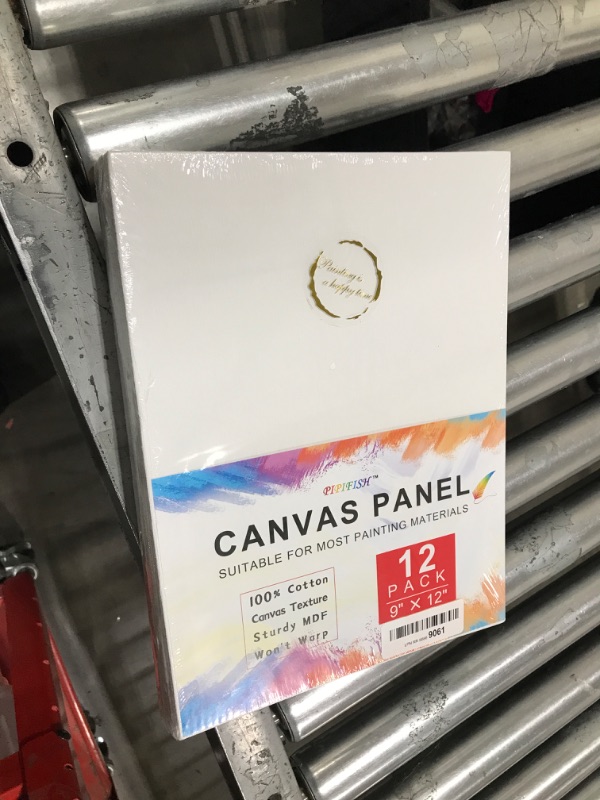 Photo 1 of 12 Pack Canvases for Painting 9 x 12 inch, Canvas Boards for Painting- Gesso Primed Acid-Free 100% Cotton Canvas Panels for Acrylics Oil Watercolor Tempera Paints
