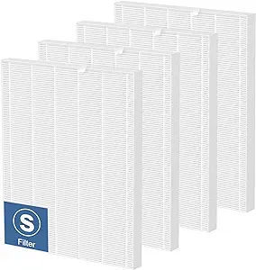 Photo 1 of 4 Pack C545 True HEPA Replacement Filter S Compatible with Winix C545, B151, P150, 9300 Air Purifier Replacement for Winix S Filter Part 1712-0096-00 and 2522-0058-00