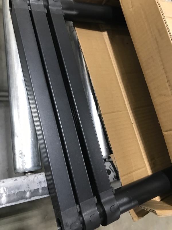 Photo 1 of Telescopic Ladder, 8.5FT RIKADE Aluminum Telescoping Ladder with Non-Slip Feet and Stable Hook, Portable Extension Ladder for Household and Outdoor Working, 330lb Capacity Black 2.6m/8.5FT